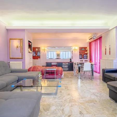 Big 140m2 5min Walk To Sea &promenade 3 Double Rooms,big Living 42m2, 3 Showers,9 Beds, Free Parking Nicea